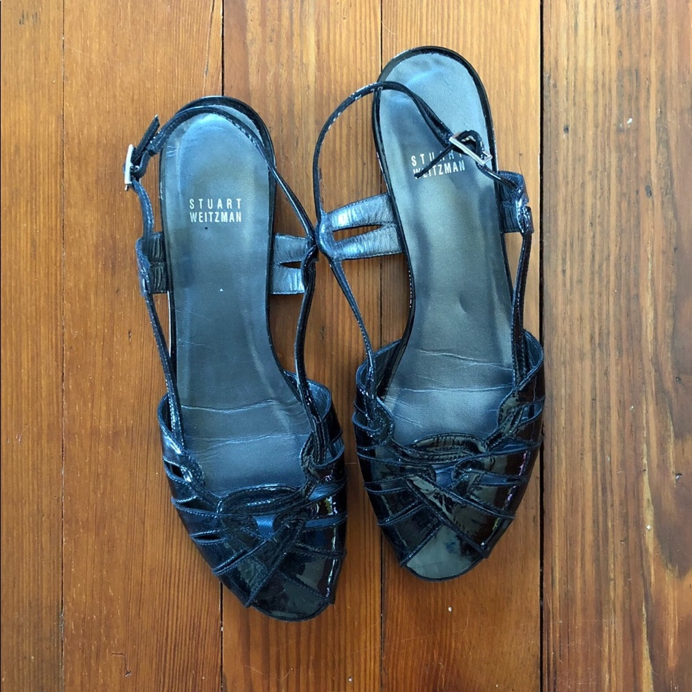 Black Patent leather dressy sandals